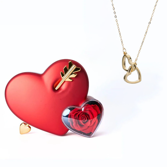 CUORE ROSA ETERNA |Collana personalizzata