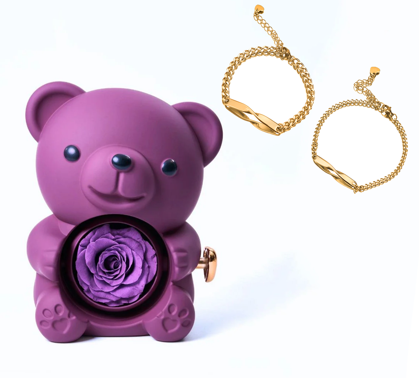 ETERNAL ROSE BEAR | Personalised infinity bracelets